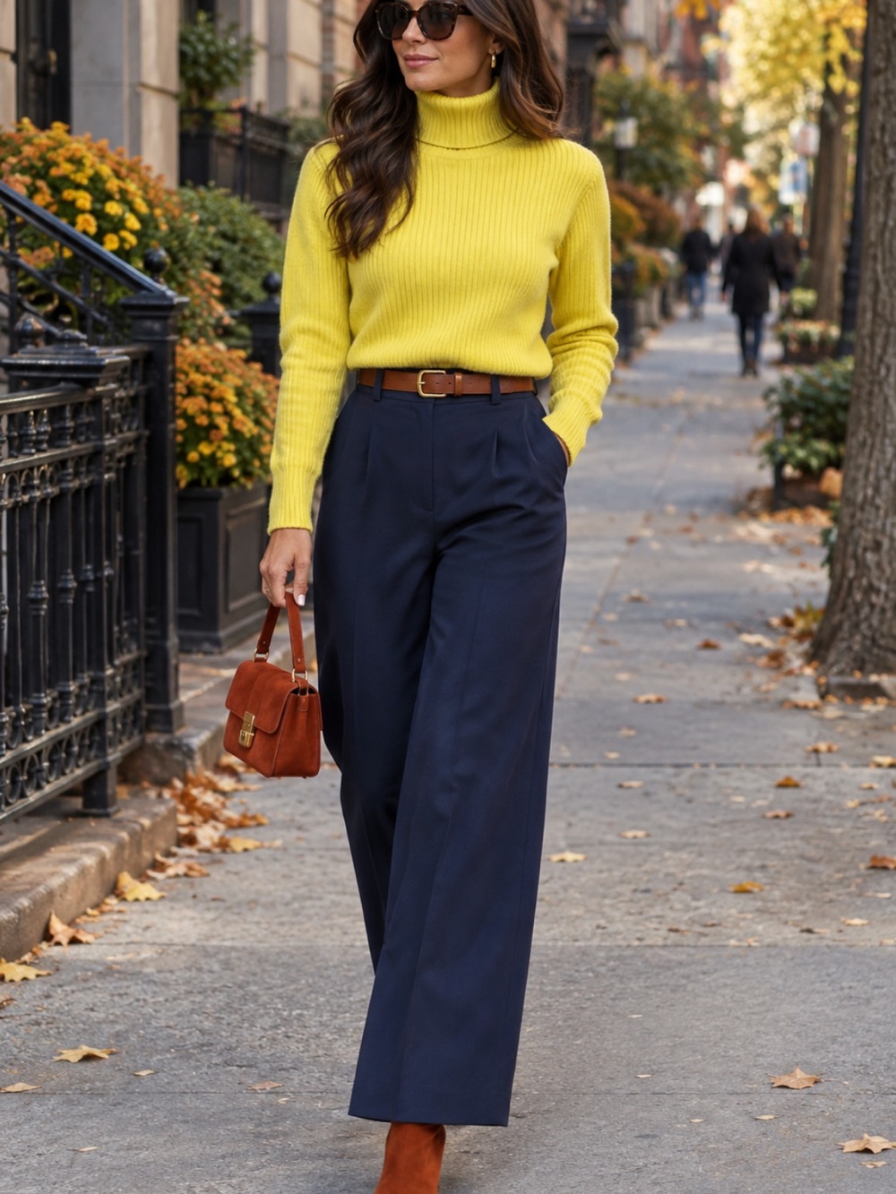 Women’s Ralph Lauren Yellow Ribbed Turtleneck